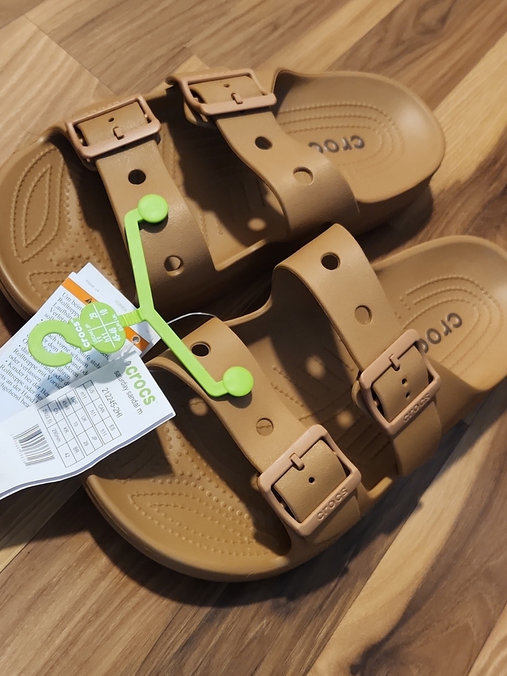 11 men Crocs Unisex Classic Saturday Sandals/Slides Umber US Sz 11 BNWT